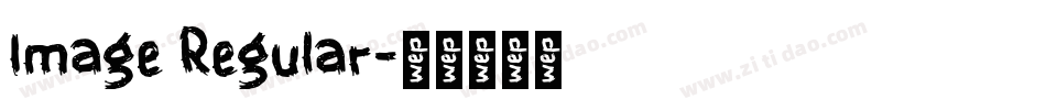 Image Regular字体转换